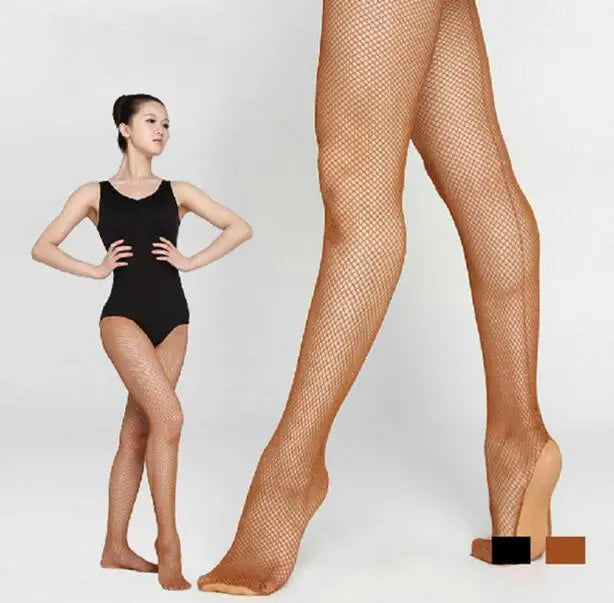 Hard Yarn Ballroom Latin Salsa Samba Dance Fishnet Tights Pantyhose Professional Fishnet Dance Tights