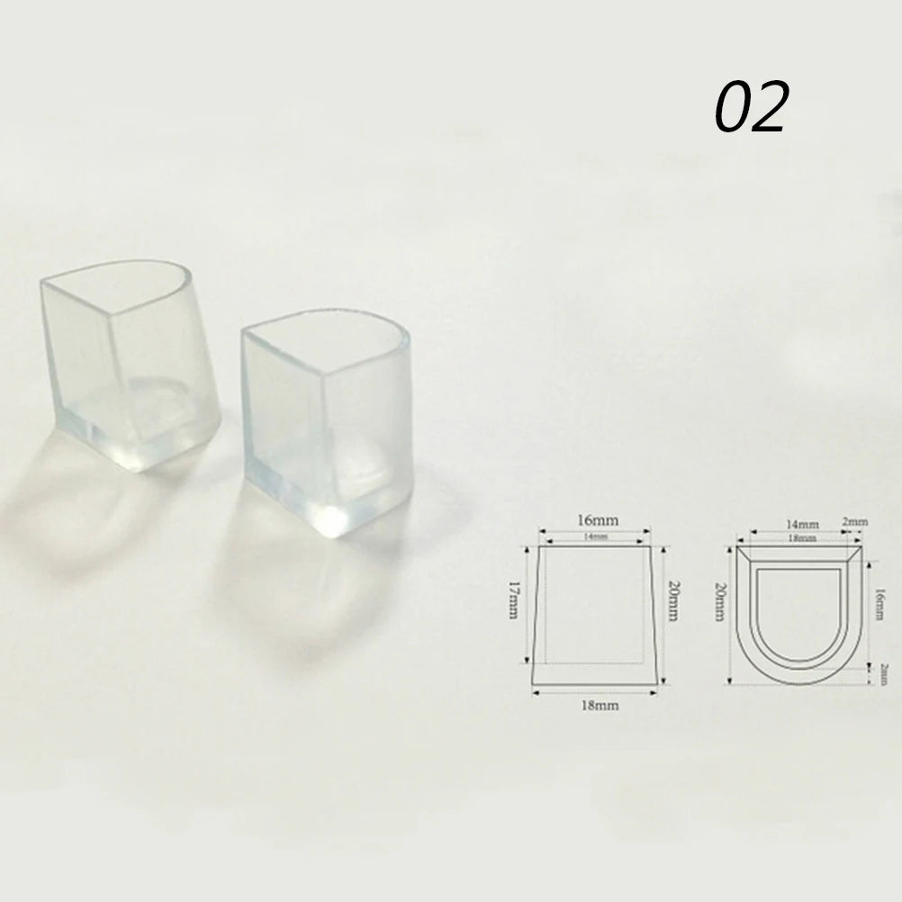 1 Pairs New Clear Wedding High Heel Shoe Protector Stiletto Cover Stoppers S/M/L