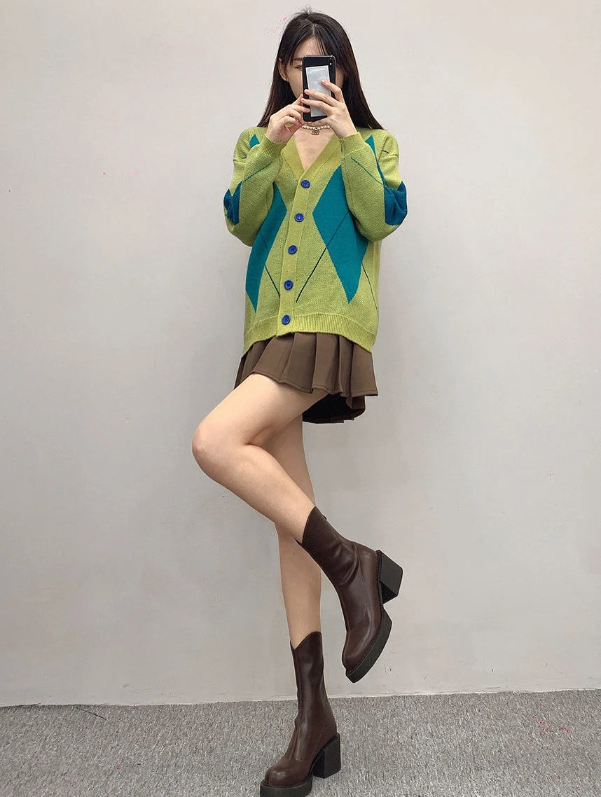 Footwear Waterproof Booties Chunky Short Shoes for Women Platform Very High Heels Female Ankle Boots Round Toe Heeled Quality Pu