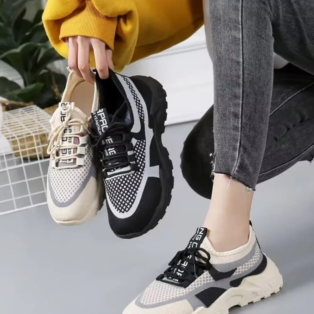 new Sneakers Women Platform Flat Shoes Woman Shoes Green Casual Trainers Ladies Chunky Sneakers Women Shoes