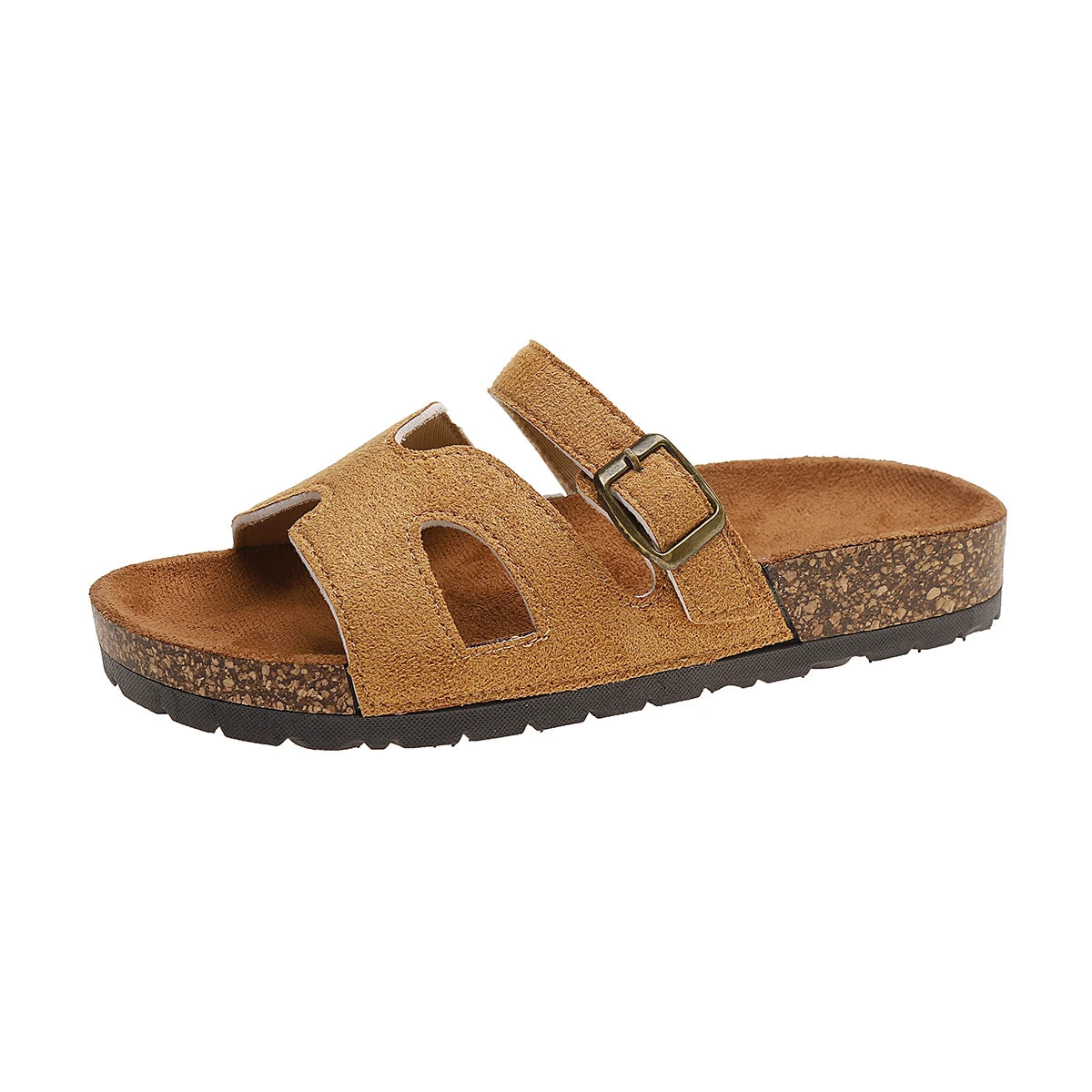 2025 Classic Cork Sandals for Women Men Fashion Soft Thick Sole Cork Slippers Summer Beach Sandals Home Open Toe Flat Sandals