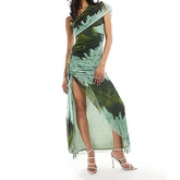 Women's Sexy Hollow Out Maxi Dress Backless Sleeveless Lace Up Robes Elegant Club Dresses 2025 New Lady Vacation Party Clothes