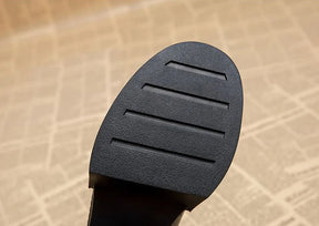 Footwear Waterproof Booties Chunky Short Shoes for Women Platform Very High Heels Female Ankle Boots Round Toe Heeled Quality Pu