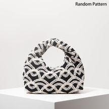 Boho Beach Bags for Women,Wicker Bag,Premiun Style Tote Bags for Ladies,Vacaition Outfits Women, Travels Must Haves (Random Pattern)