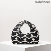 Boho Beach Bags for Women,Wicker Bag,Premiun Style Tote Bags for Ladies,Vacaition Outfits Women, Travels Must Haves (Random Pattern)