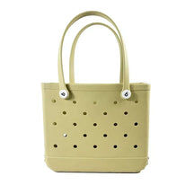 Large EVA Beach Bag Waterproof Tote with Vent Holes for Women Travel Picnic Durable Storage Basket Outdoor Handbag Shopping Tote