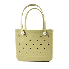 Large EVA Beach Bag Waterproof Tote with Vent Holes for Women Travel Picnic Durable Storage Basket Outdoor Handbag Shopping Tote