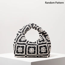 Boho Beach Bags for Women,Wicker Bag,Premiun Style Tote Bags for Ladies,Vacaition Outfits Women, Travels Must Haves (Random Pattern)