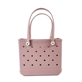 Large EVA Beach Bag Waterproof Tote with Vent Holes for Women Travel Picnic Durable Storage Basket Outdoor Handbag Shopping Tote