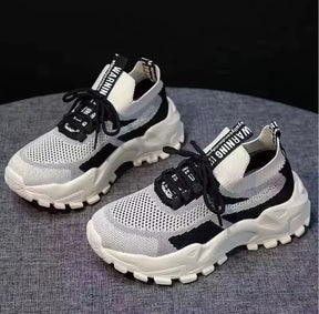 new Sneakers Women Platform Flat Shoes Woman Shoes Green Casual Trainers Ladies Chunky Sneakers Women Shoes