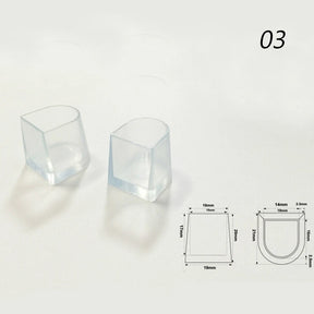 1 Pairs New Clear Wedding High Heel Shoe Protector Stiletto Cover Stoppers S/M/L