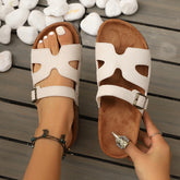 2025 Classic Cork Sandals for Women Men Fashion Soft Thick Sole Cork Slippers Summer Beach Sandals Home Open Toe Flat Sandals